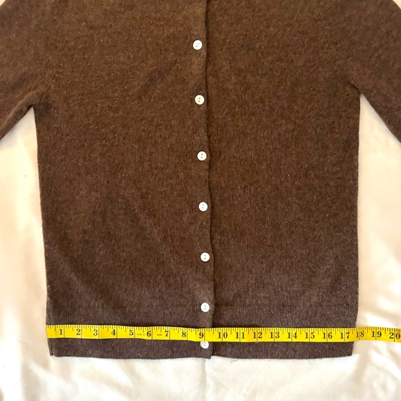 Quince 100% Mongolian Cashmere Cardigan – Truffle Brown (Size M) - Picture 13 of 15